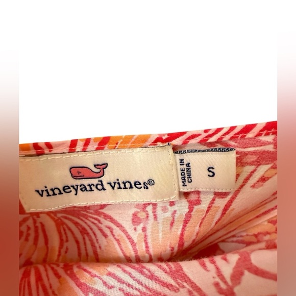 Vineyard vines seashell print handkerchief style dress size small long length - Picture 3 of 6